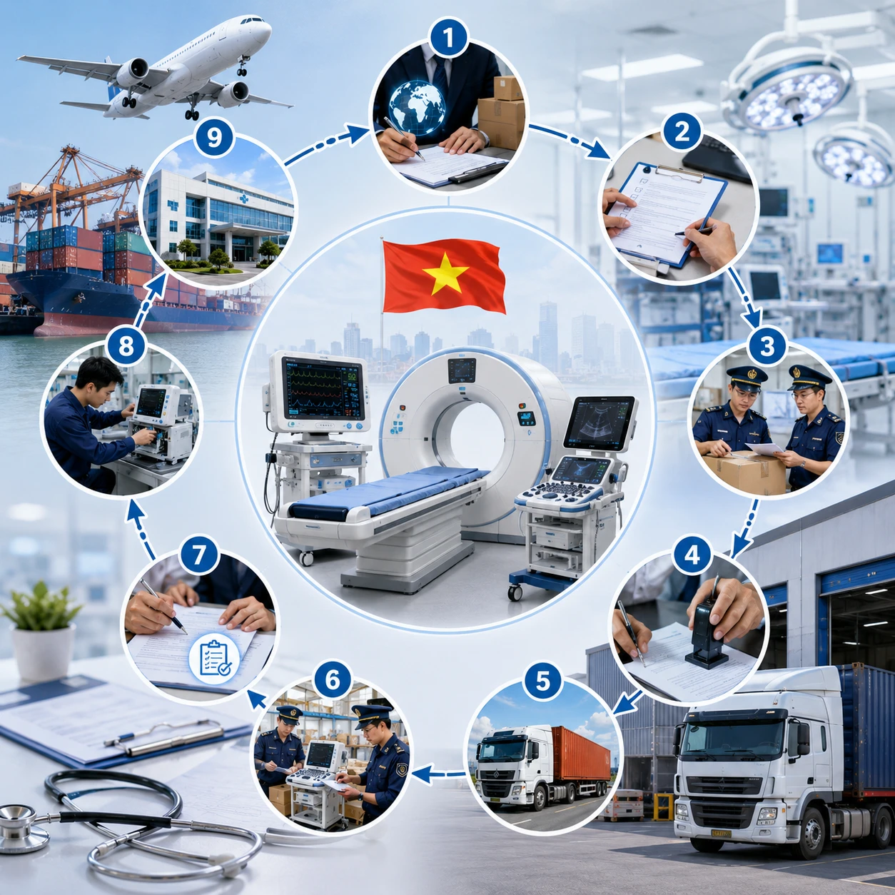 Quy Trình Nhập Khẩu Thiết Bị Y Tế Tại Việt Nam Mới Nhất